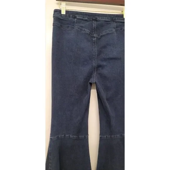 Free People Super Flare Bell Bottom Maddox Jeans 70s Boho Denim Pants Sz. 28 - Picture 9 of 12